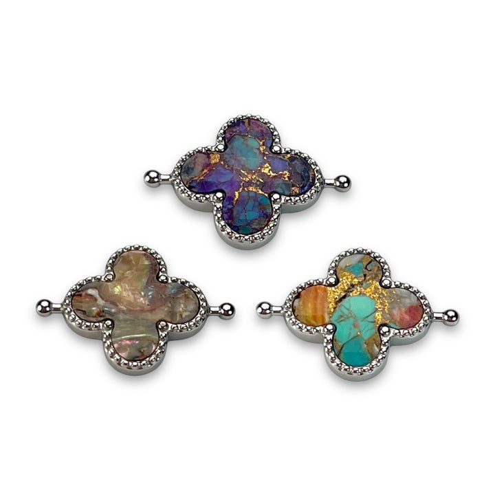 Mosaic Stone Quatrefoil (3-Element Set)