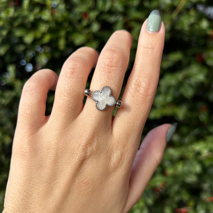 Moonstone Quatrefoil Crystal Element