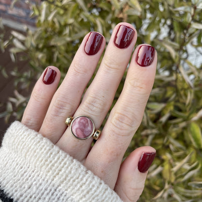 Rhodonite Round Crystal Element