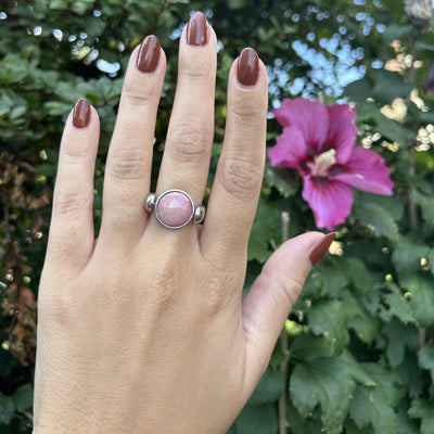 Rhodonite Round Crystal Element