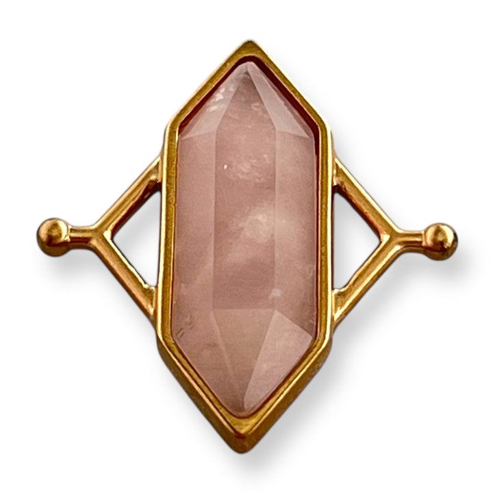 Rose Gold Rose Quartz TwinPoint™ Crystal Element