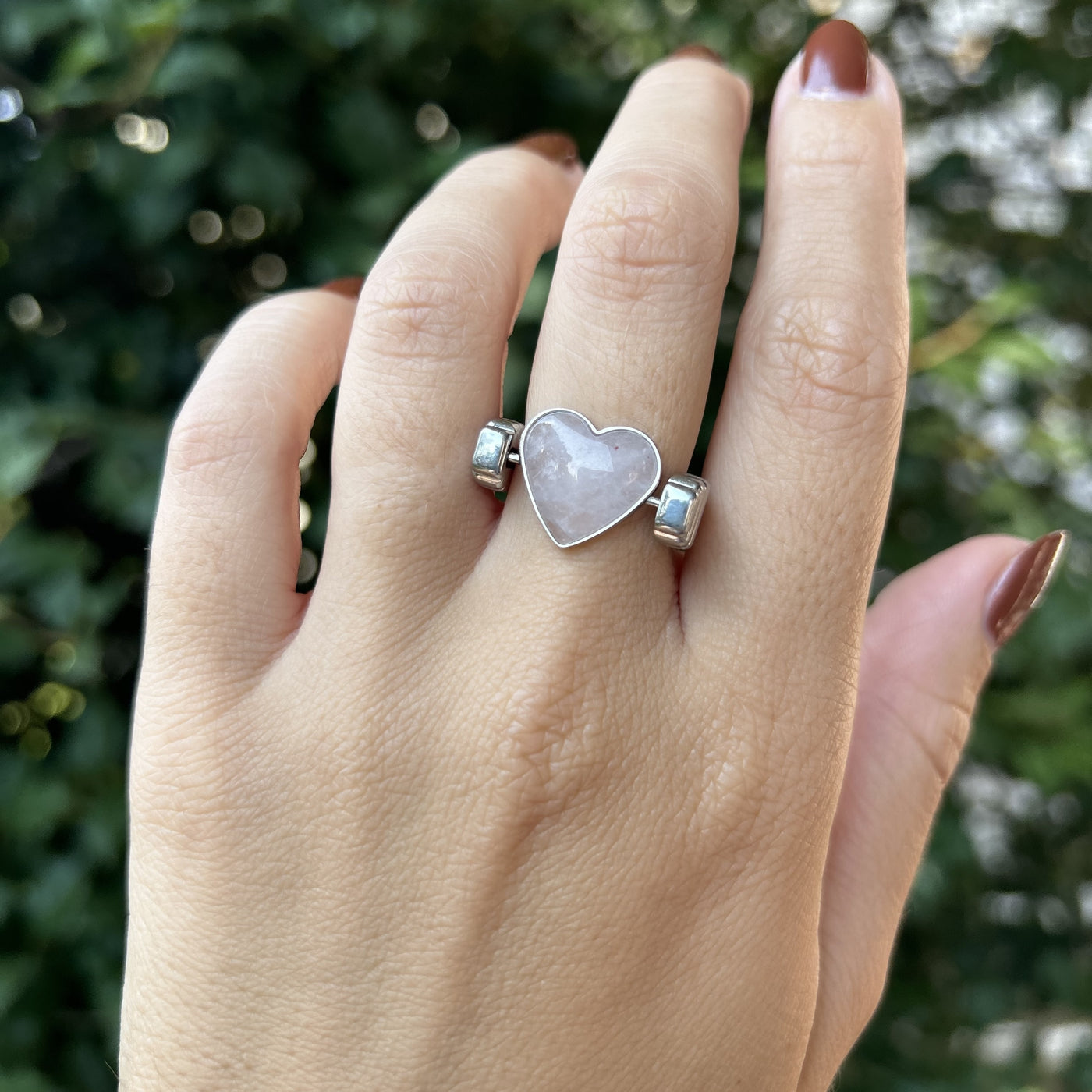 Rose Quartz Heart-shaped Crystal Element