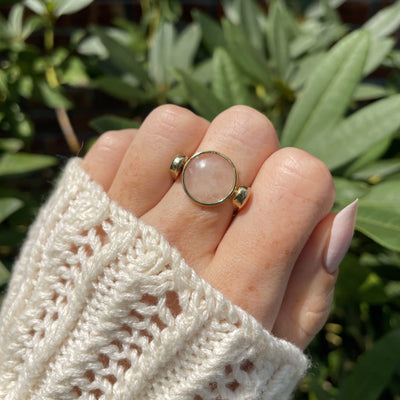 Rose Quartz Round Crystal Element