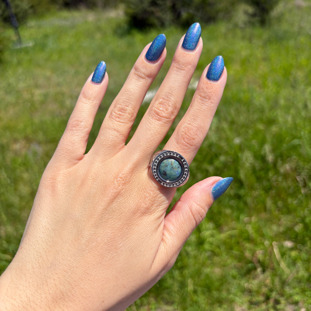 Round Crystal Signet Ring – Studio Line