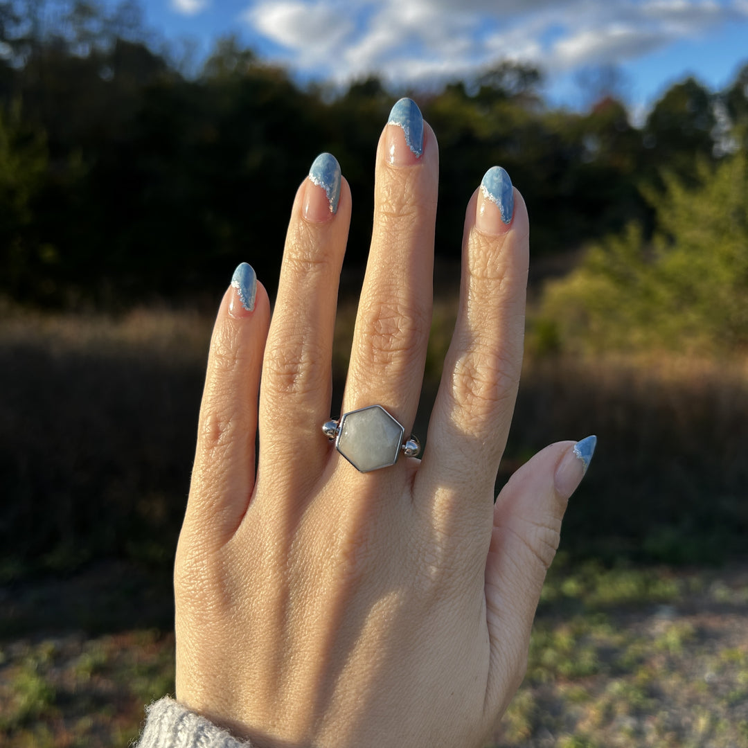 Aquamarine Hexagon Crystal
