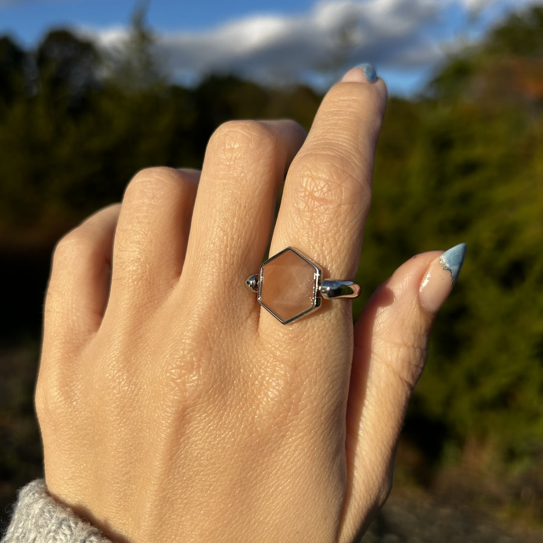 Sunstone Hexagon Crystal