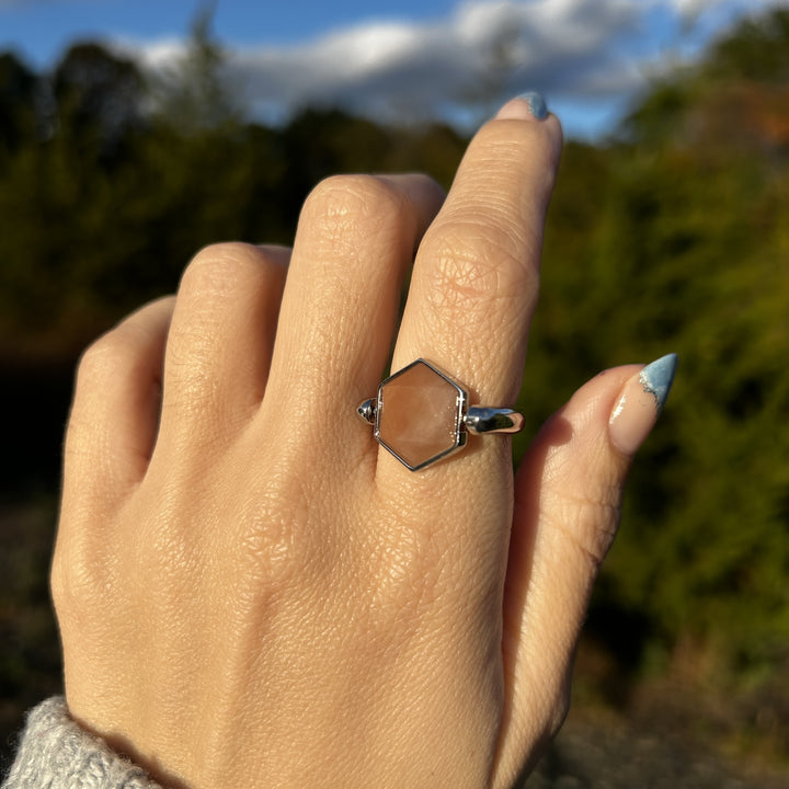 Sunstone Hexagon Crystal