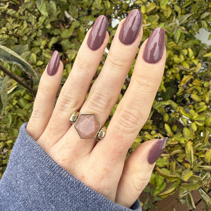 Sunstone Hexagon Crystal