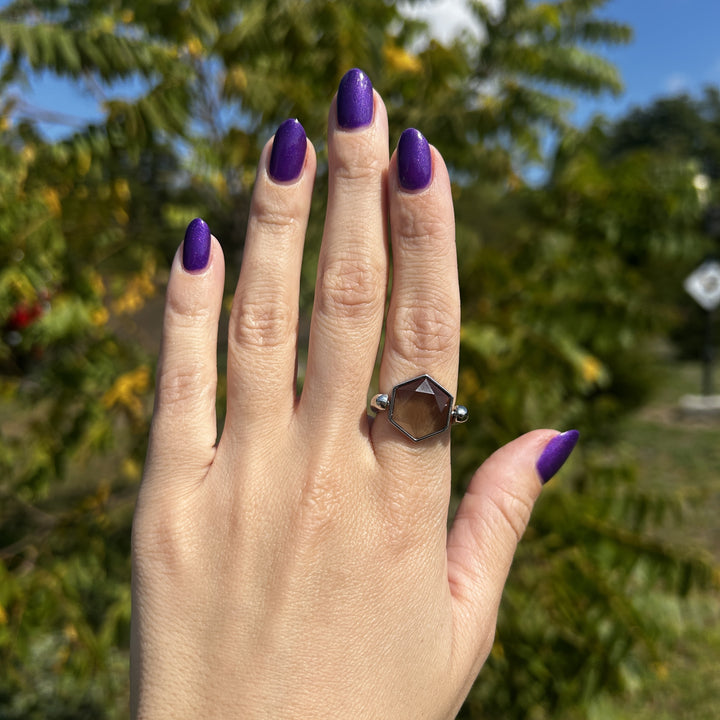 Smoky Quartz Hexagon Crystal