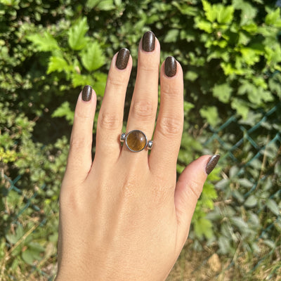 Tiger's Eye Round Crystal Element