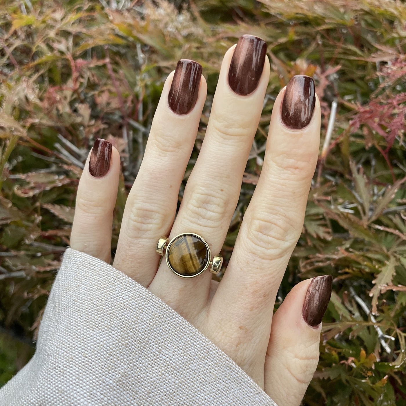 Tiger's Eye Round Crystal Element