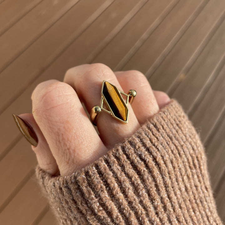 Tiger's Eye TwinPoint™ Crystal Element