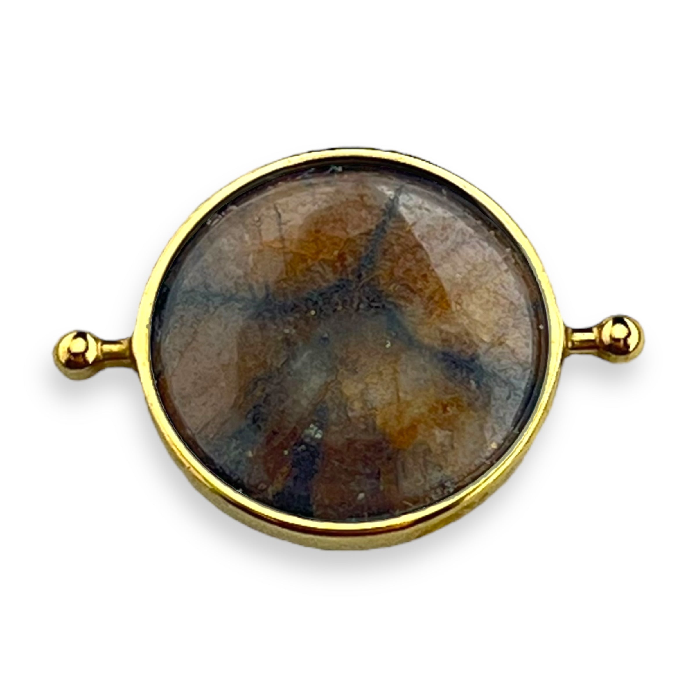 Chiastolite Round Crystal | Cross Stone for Strength & Protection