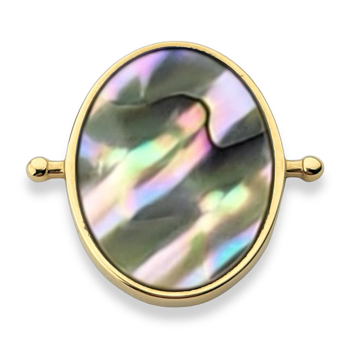 Abalone Shell Oval Crystal Element