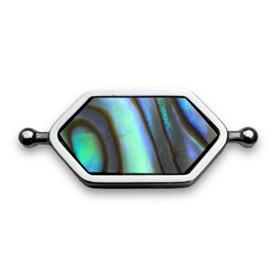 Abalone Shell Hexbar Crystal Spinner