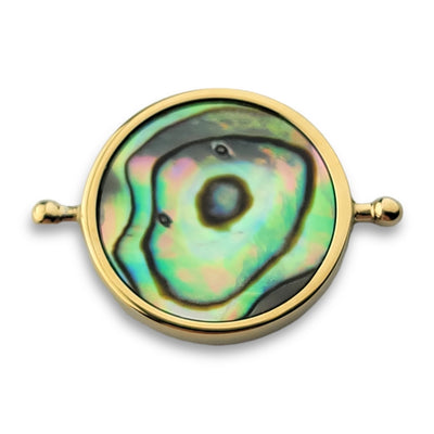 Abalone Shell Round Crystal Spinner