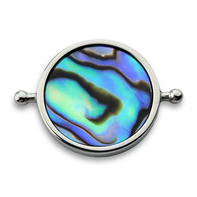 Abalone Shell Round Crystal Spinner