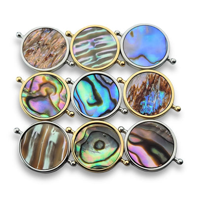 Abalone Shell Round Crystal Element