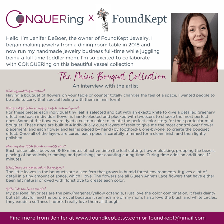 Mini Bouquet Octangle™ Vessel Element – FoundKept Collab