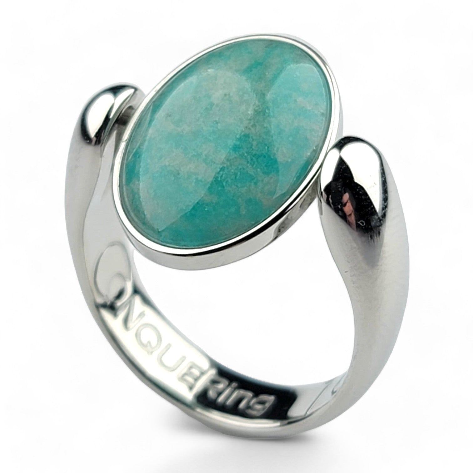 Silver AlaDune™ Oval Crystal Fidget Ring – CONQUERing