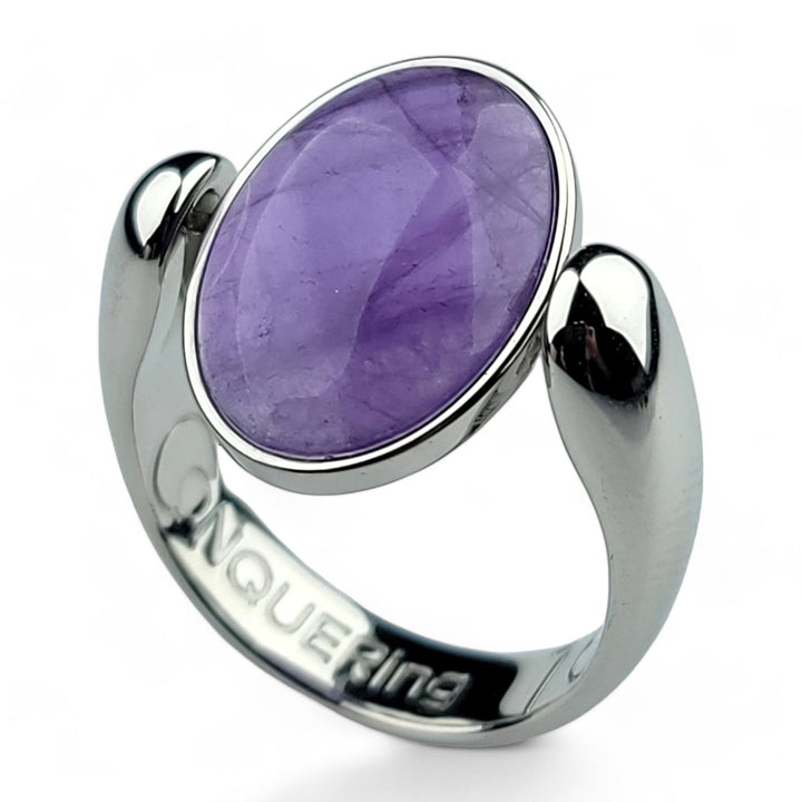 AlaDune™ Oval Crystal Fidget Ring