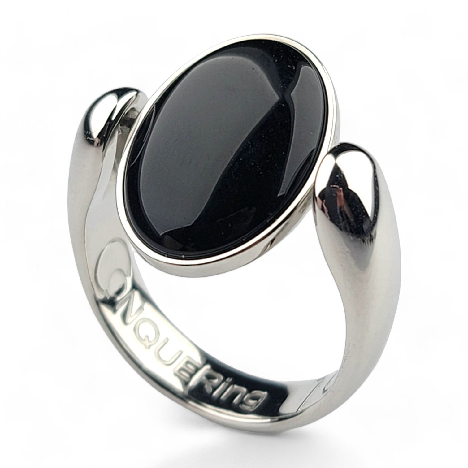 Silver AlaDune™ Oval Crystal Fidget Ring – CONQUERing