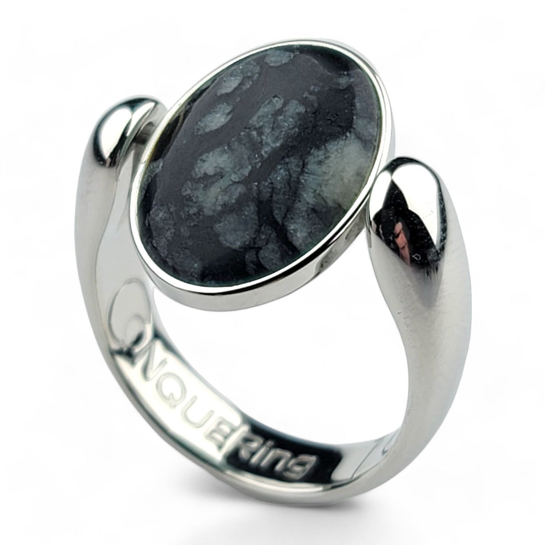 AlaDune™ Oval Crystal Fidget Ring