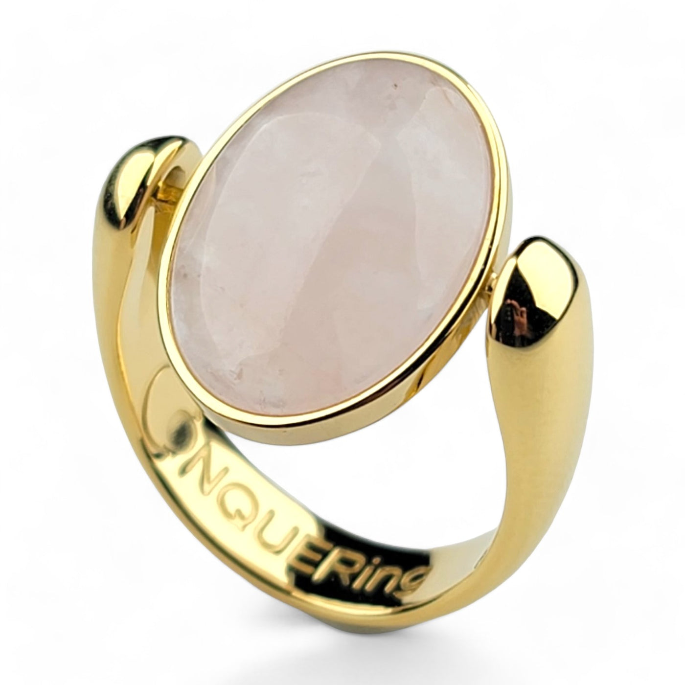 Gold AlaDune™ Oval Crystal Fidget Ring