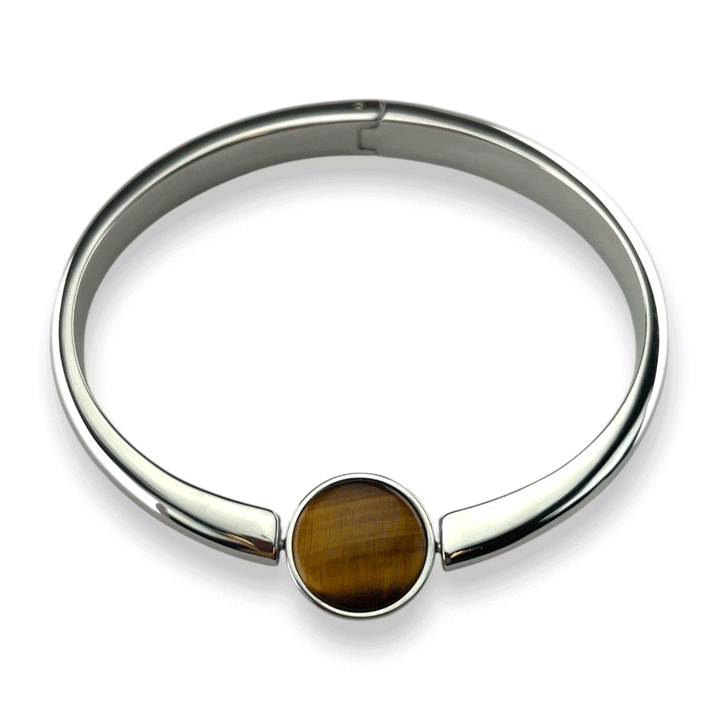 Round Crystal Willow Bangle