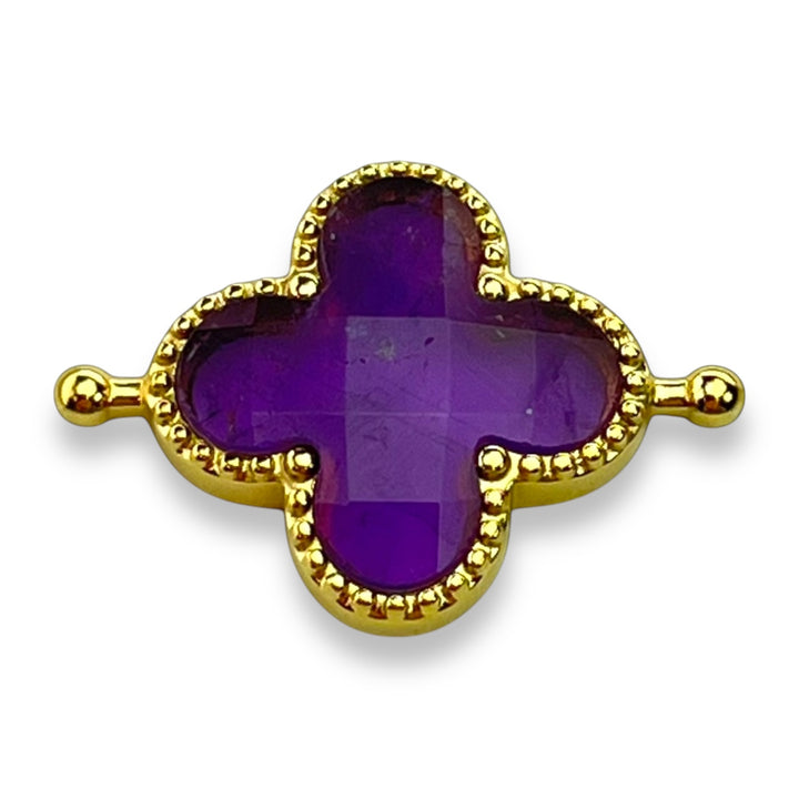 Amethyst Quatrefoil Crystal Element