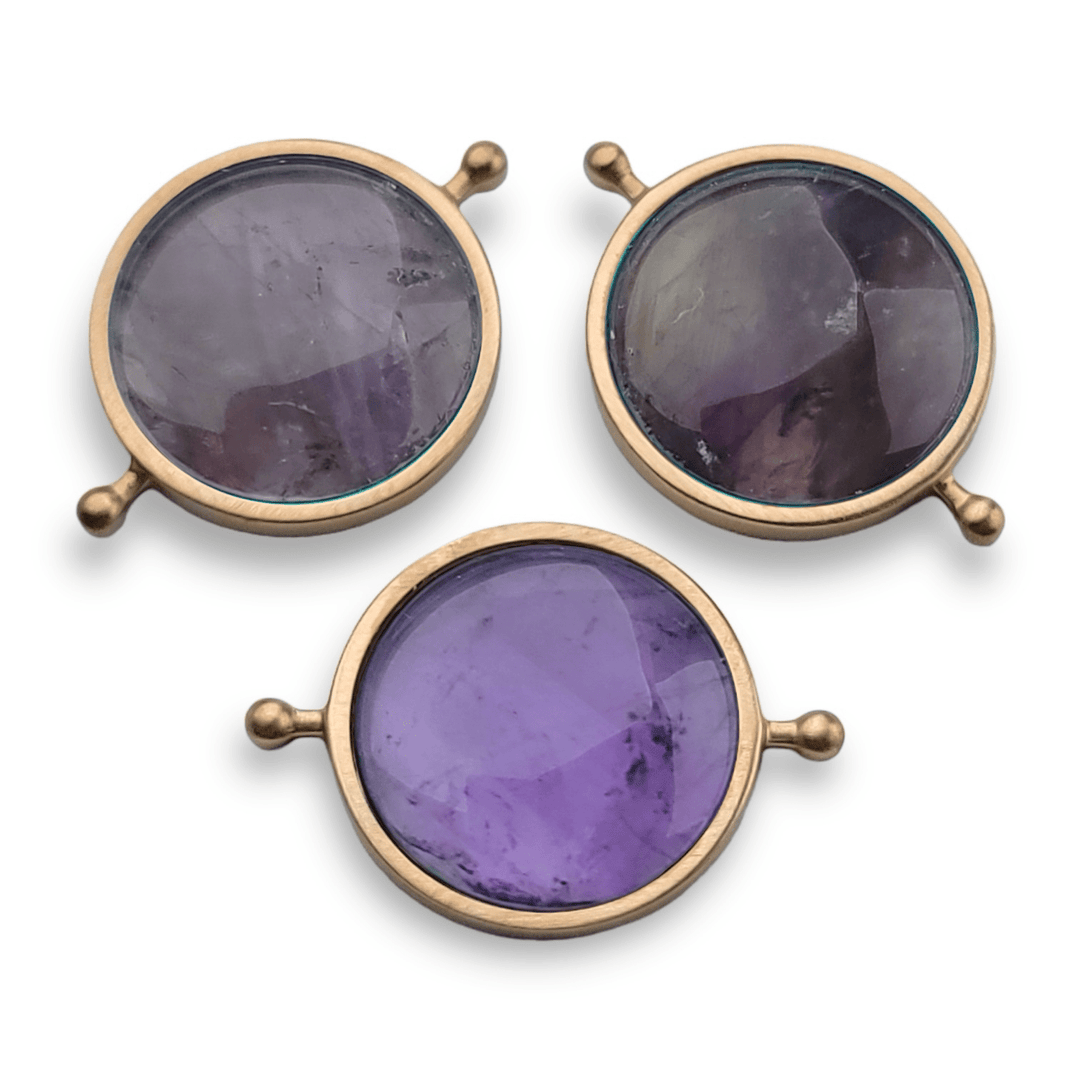 Rose Gold Round Crystal Element