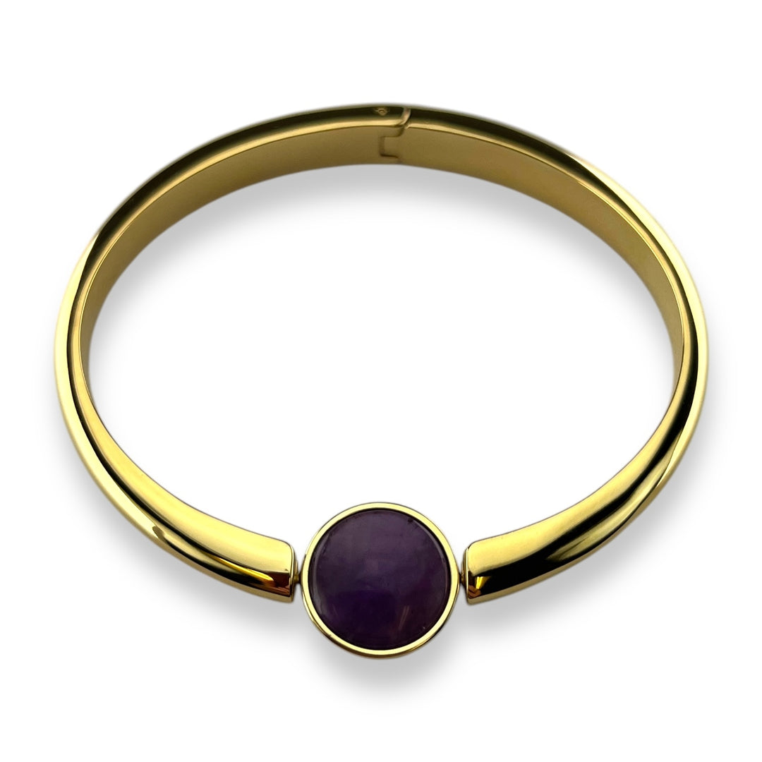 Round Crystal Willow Bangle