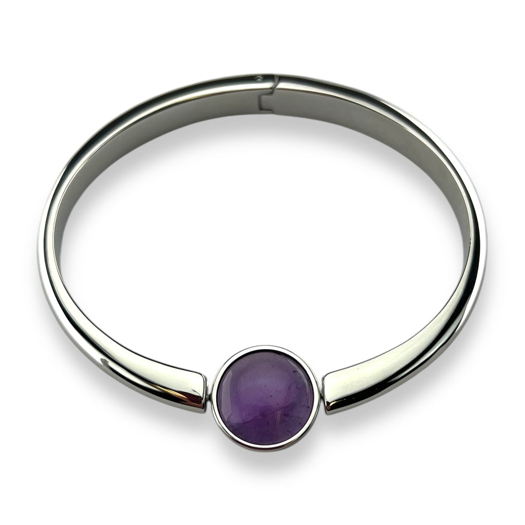 Round Crystal Willow Bangle