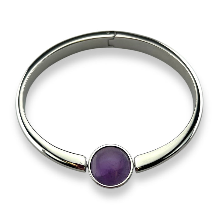 Round Crystal Willow Bangle