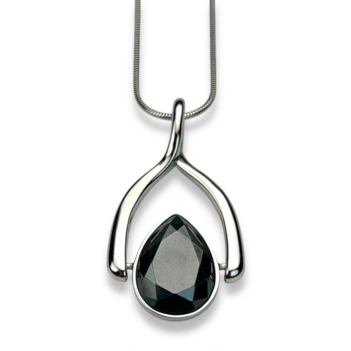 Wishbone Necklace + 1 AquaPoint™ Crystal