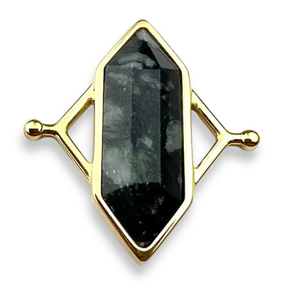 Black Picasso Jasper TwinPoint™ Crystal Element