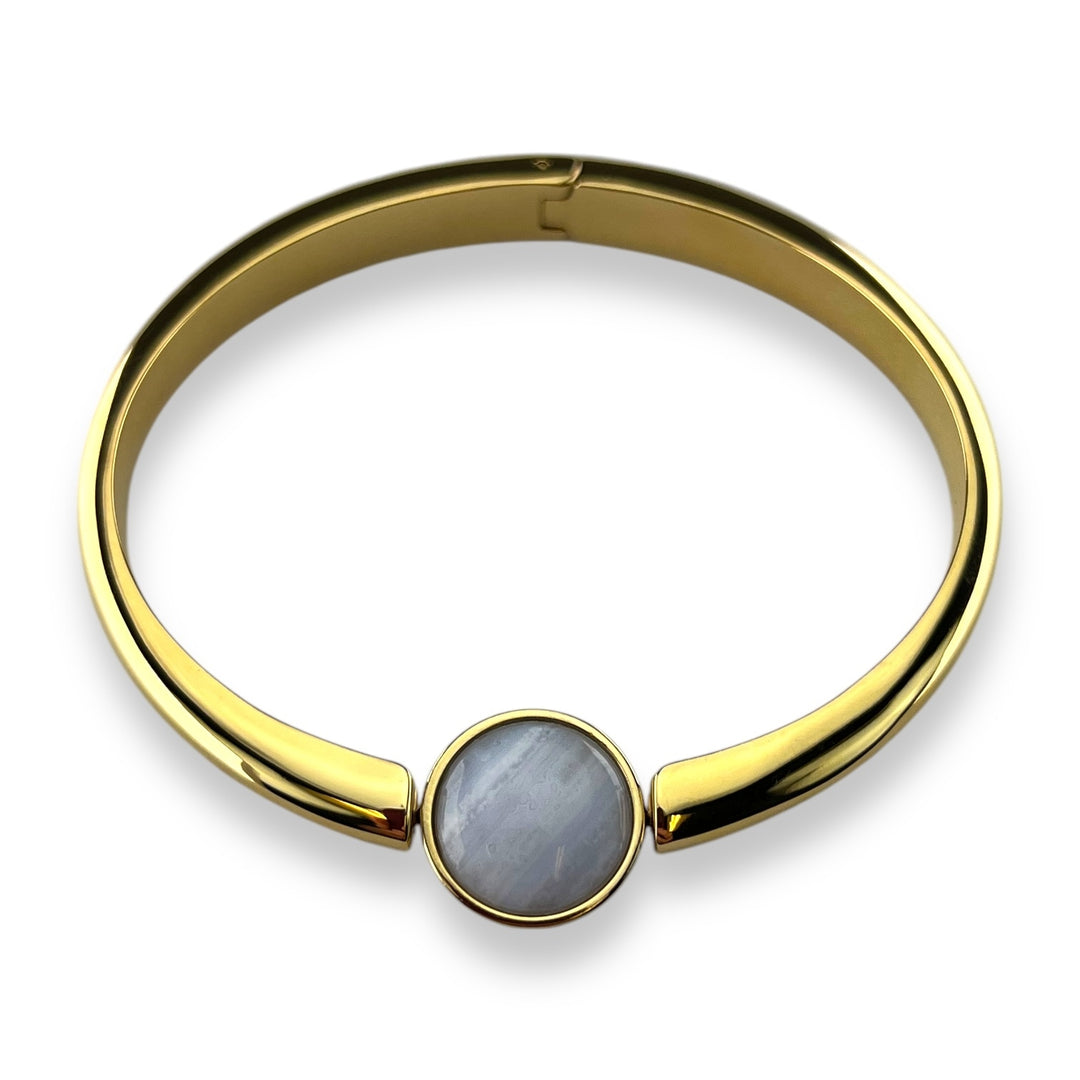 Round Crystal Willow Bangle