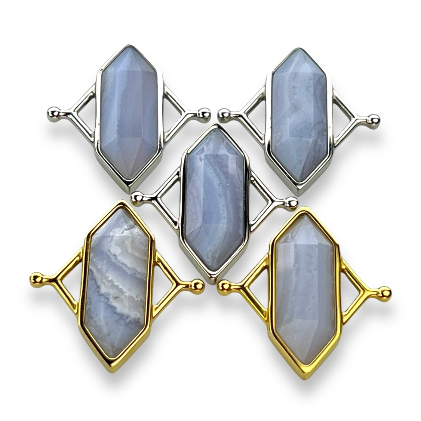 Blue Lace Agate TwinPoint™ Crystal Element