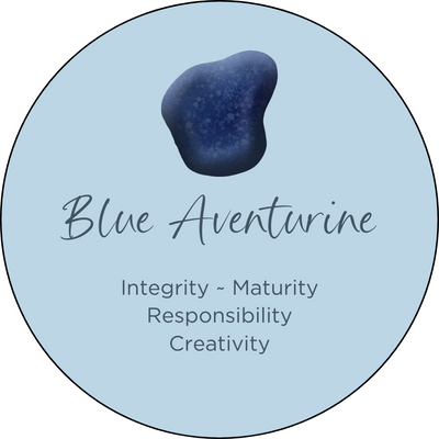 Blue Aventurine Oval Crystal Element