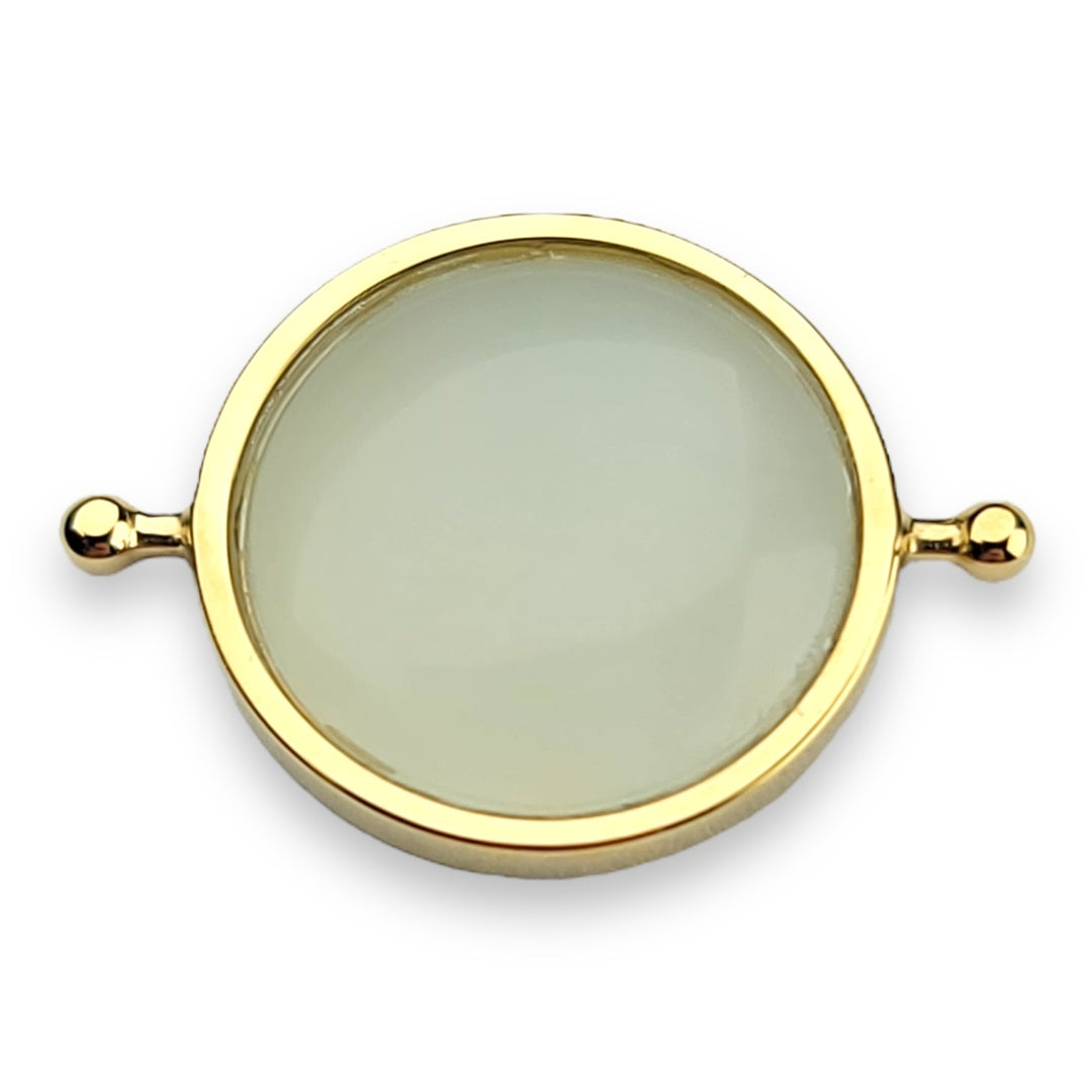 Butter Jade Round Crystal Element