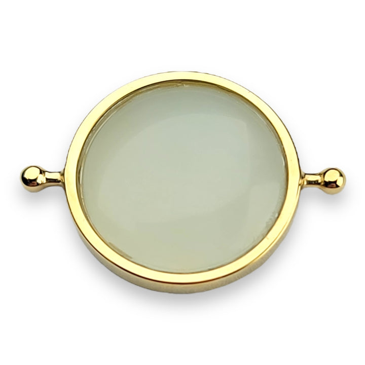 Butter Jade Round Crystal Element