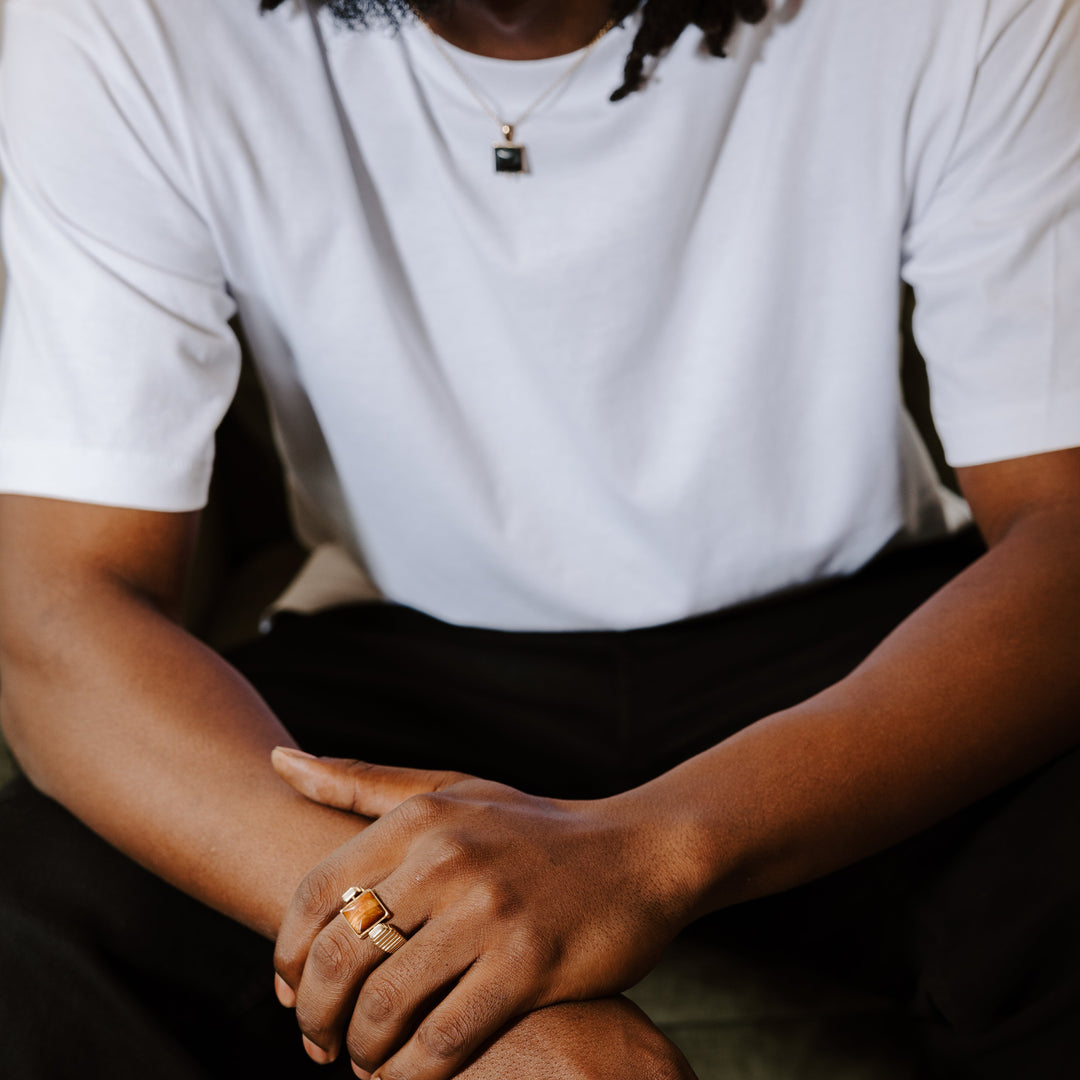 Black Picasso Jasper Cushion Crystal Element