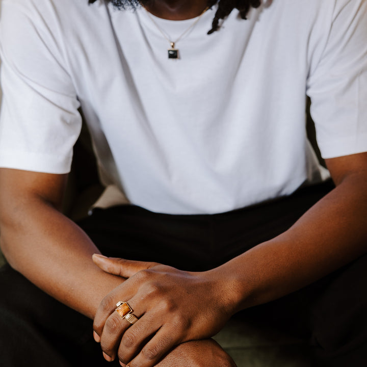 Black Picasso Jasper Cushion Crystal Element