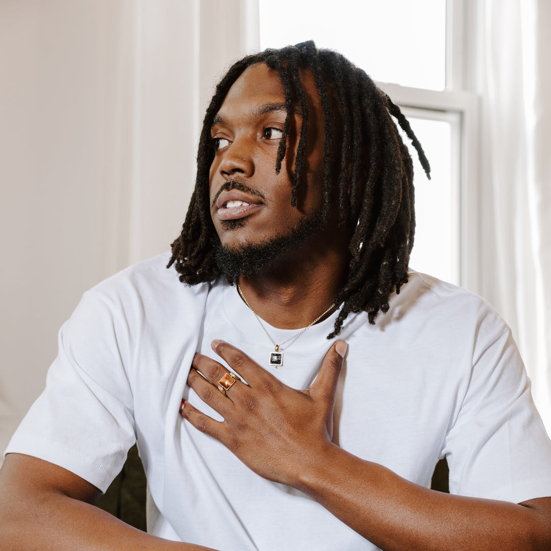 Black Picasso Jasper Cushion Crystal Element