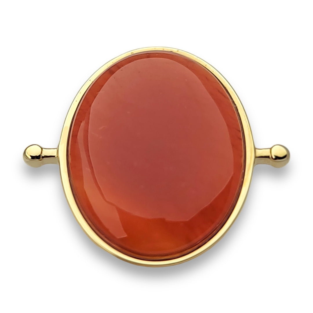 Carnelian Oval Crystal Element