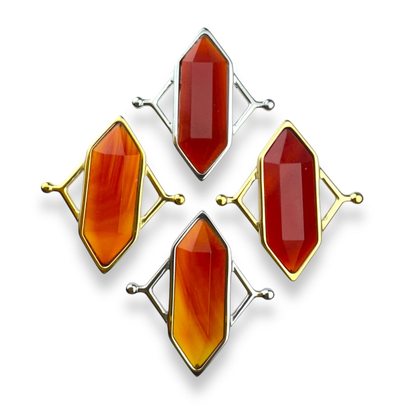 Carnelian TwinPoint™ Crystal Element