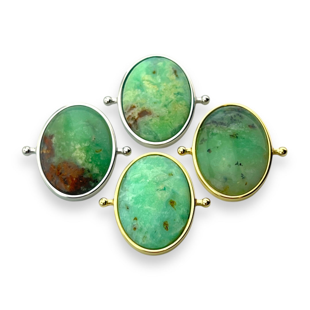 Chrysoprase Oval Crystal Element