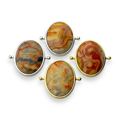 Crazy Jasper Oval Crystal Element