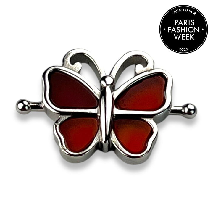 Crystal Butterfly - Carnelian