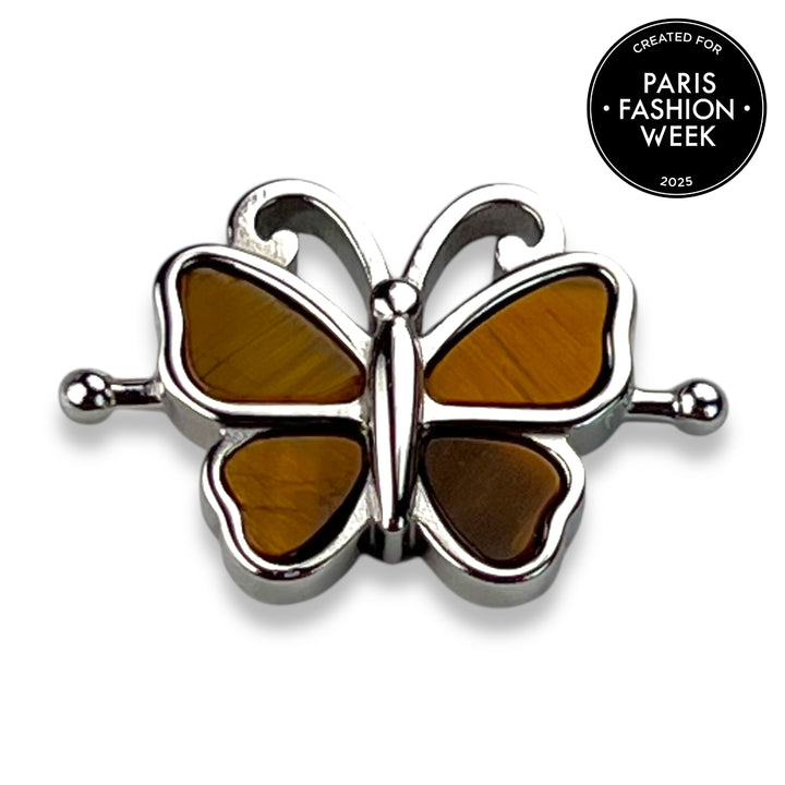 Crystal Butterfly - Tiger's Eye